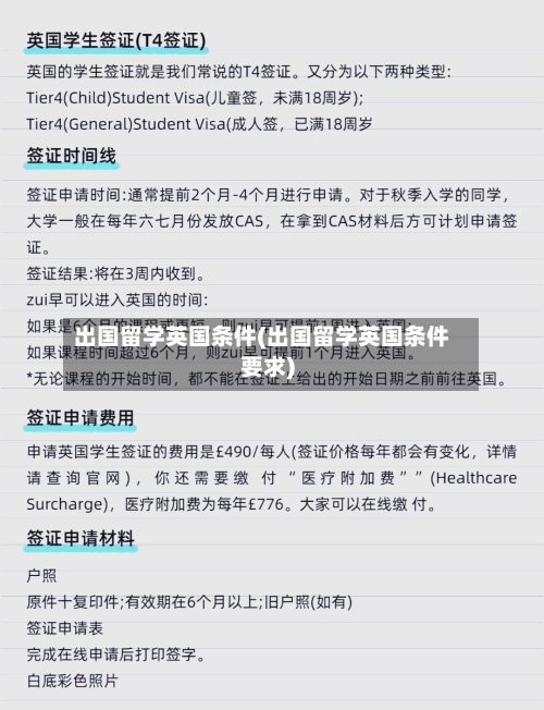 出国留学英国条件(出国留学英国条件要求)