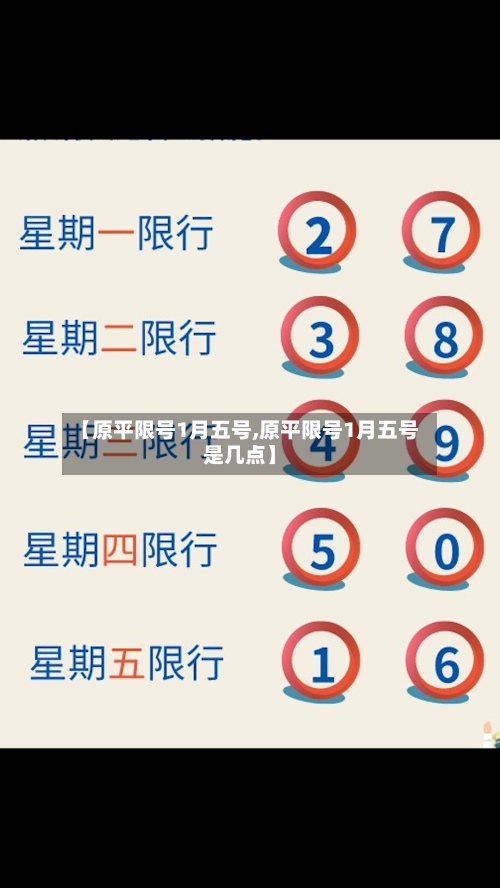 【原平限号1月五号,原平限号1月五号是几点】-第2张图片
