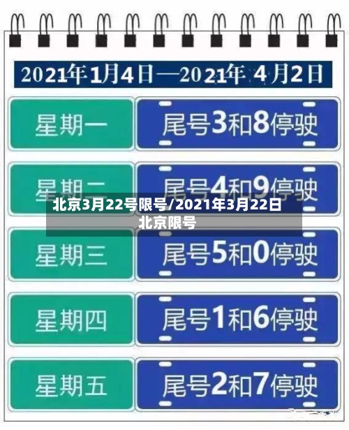 北京3月22号限号/2021年3月22日北京限号
