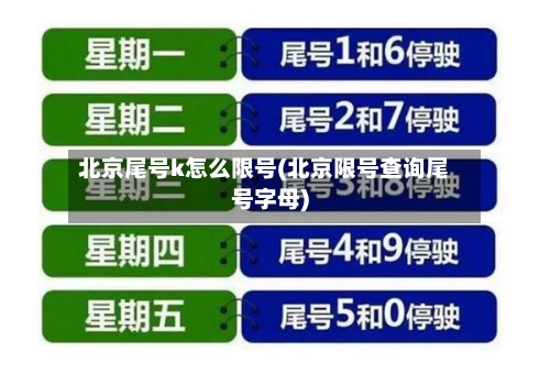 北京尾号k怎么限号(北京限号查询尾号字母)