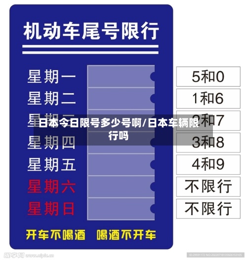 日本今日限号多少号啊/日本车辆限行吗-第3张图片