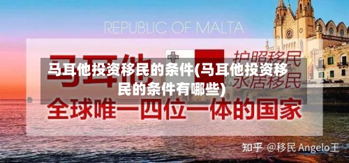 马耳他投资移民的条件(马耳他投资移民的条件有哪些)-第3张图片