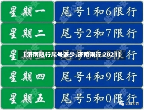 【济南限行尾号多少,济南限行 2021】-第2张图片