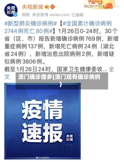 澳门确诊增多(澳门现有确诊病例)