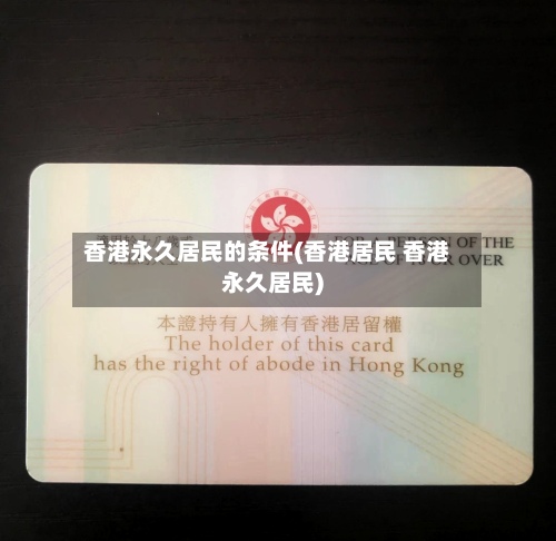 香港永久居民的条件(香港居民 香港永久居民)-第3张图片