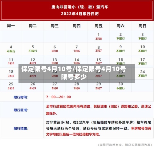 保定限号4月10号/保定限号4月10号限号多少-第2张图片