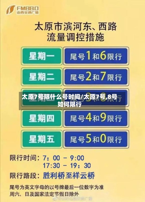 太原7号限什么号时间/太原7号,8号如何限行-第3张图片