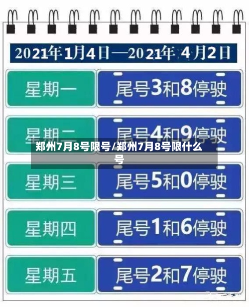 郑州7月8号限号/郑州7月8号限什么号