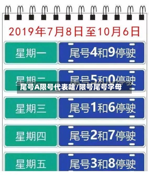 尾号A限号代表啥/限号尾号字母