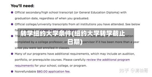 转学纽约大学条件(纽约大学转学截止日期)-第3张图片