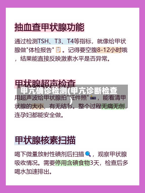 甲亢确诊检测(甲亢诊断检查)-第2张图片
