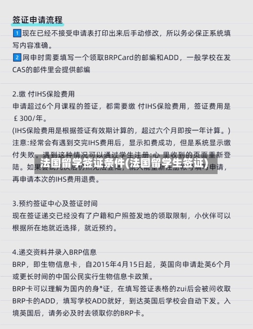 法国留学签证条件(法国留学生签证)-第2张图片