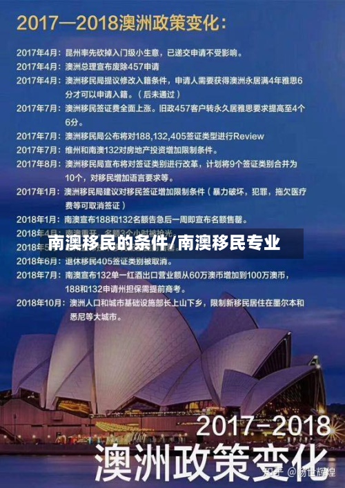 南澳移民的条件/南澳移民专业