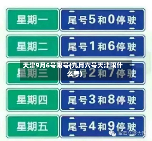 天津9月6号限号(九月六号天津限什么号)-第3张图片